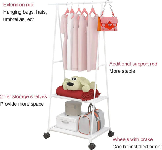 ZIYARA Dual Layer Cloth Rack