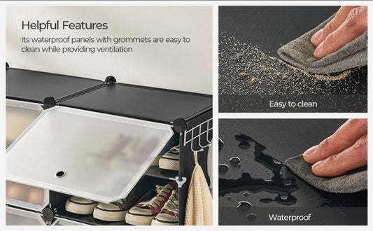 ZIYARA 8 Pair Shoe Rack