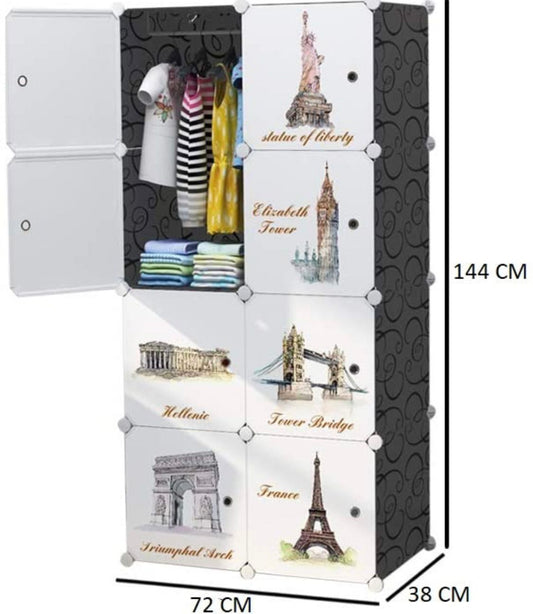 ZIYARA 8 Door tower Wardrobe