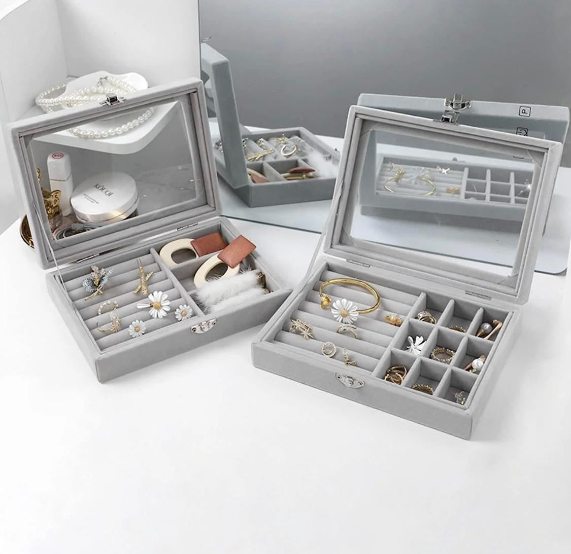 ZIYARA velvet fabric jewelry box