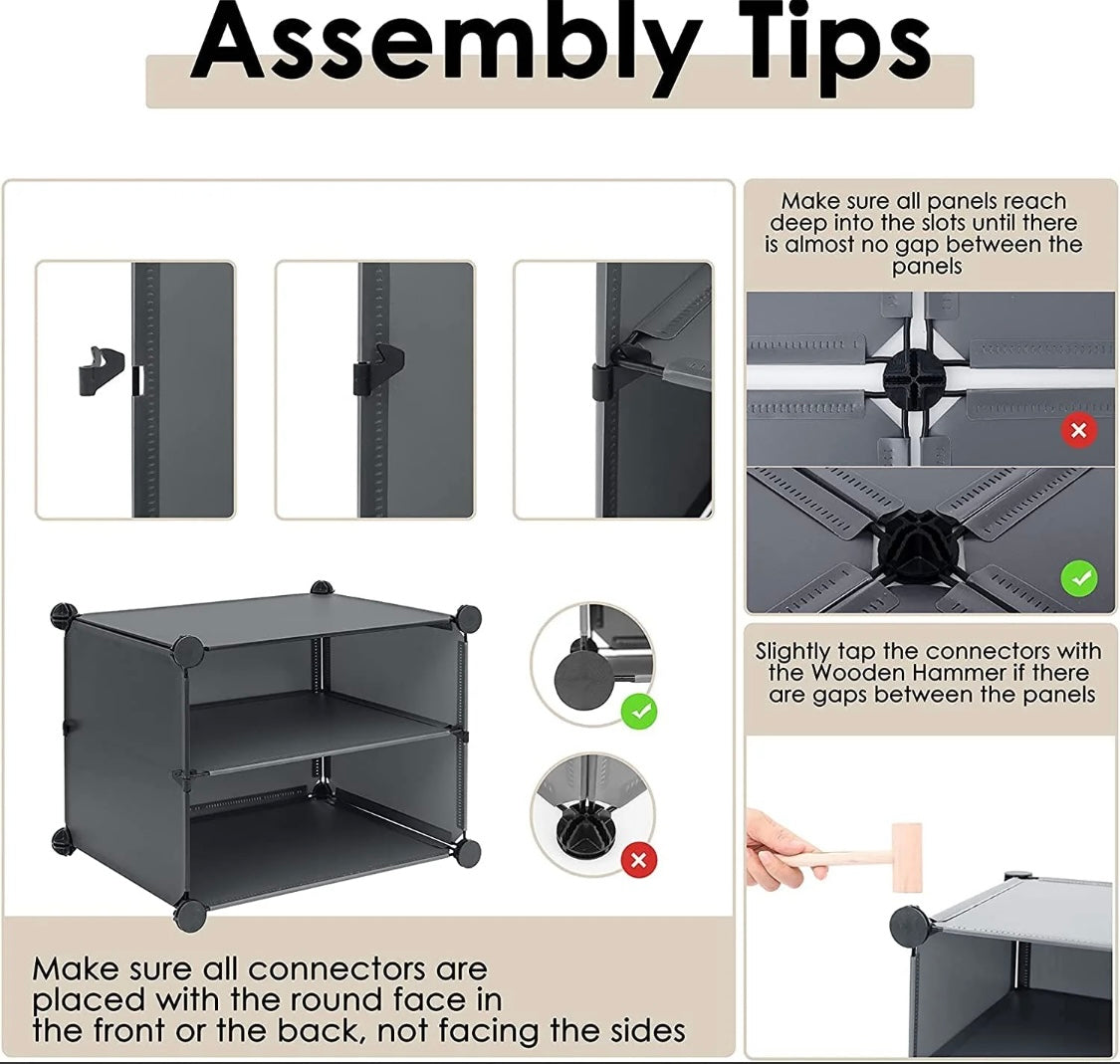 18 pair 9 Step Shoe Rack