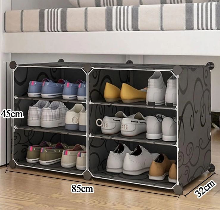 12 pair 6 step Shoe Rack