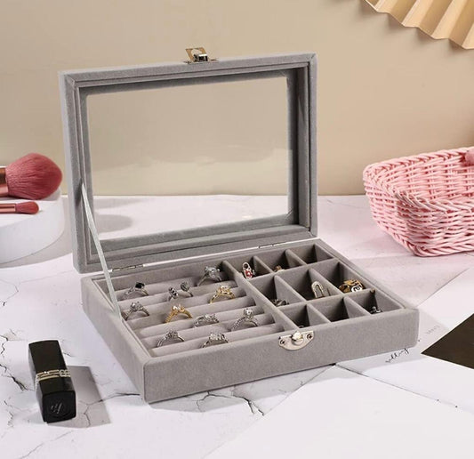 ZIYARA velvet fabric jewelry box