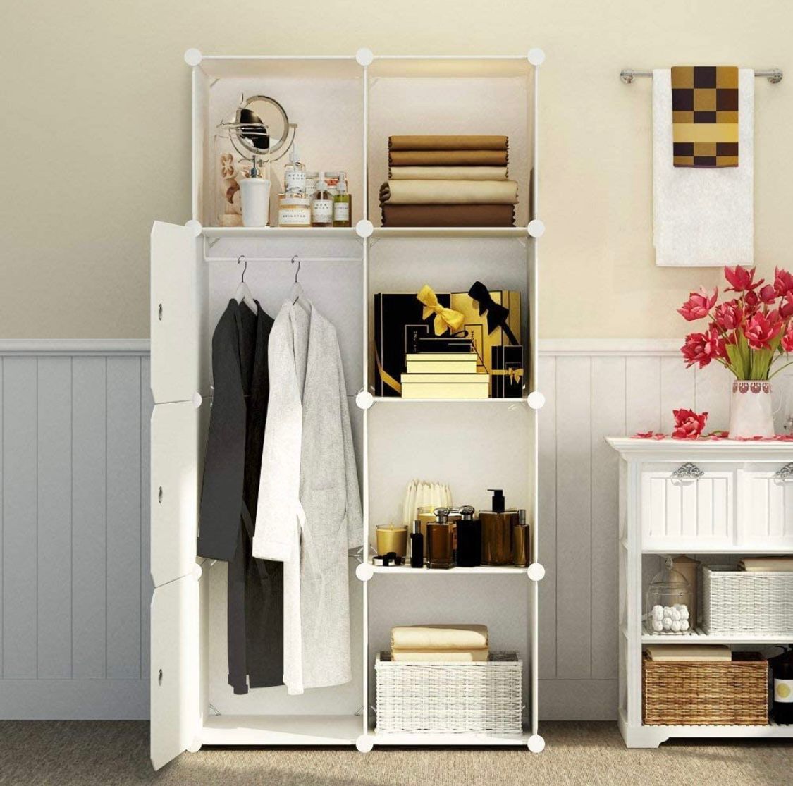 ZIYARA 8 Door Plastic Wardrobe