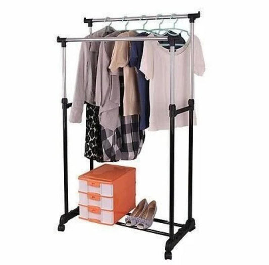 ZIYARA  Double-Pole Cloth Dryer Stand