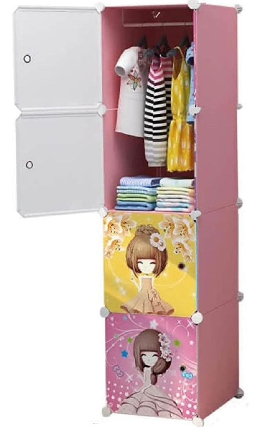 ZIYARA 4 Box Barbie Plastic wardrobe