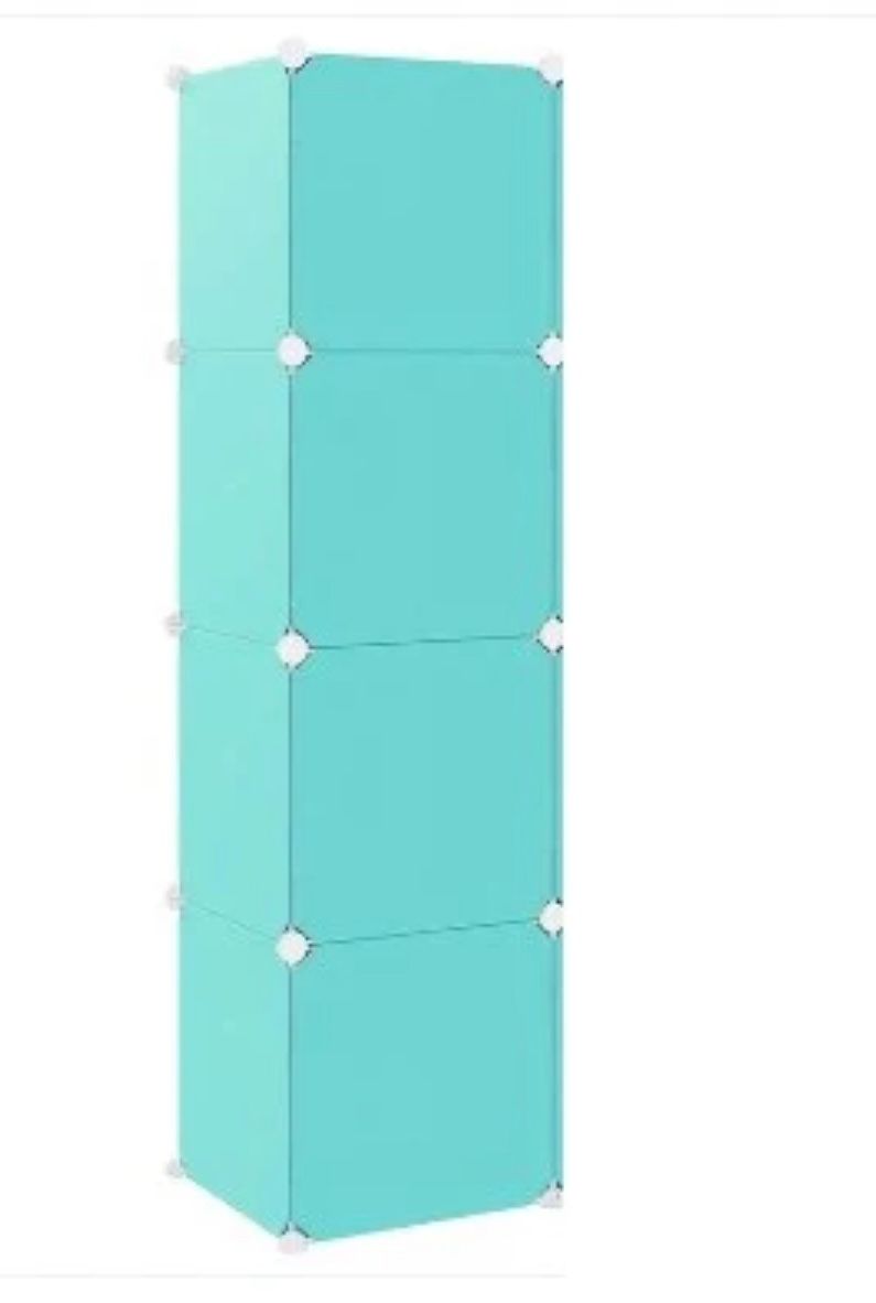 ZIYARA kids wardrobe 4 box blue