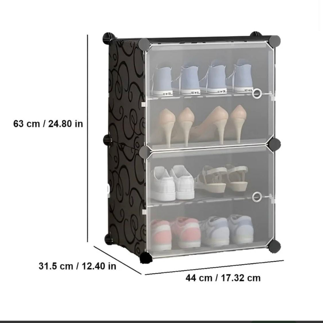 ZIYARA 8 Pair Shoe Rack